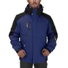 Vestes pour hommes automne et hiver contraste solide patchwork épaissi polaire coupe-vent hommes veste de travail en plein air manteaux