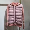 Wojb Parka Moda 2023 Autunno/Inverno Nuovo Piumino con Cappuccio Impiombato Leggero da Uomo e da Donna Lavorato a Maglia