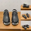 Novo designer de luxo sandálias chinelos caverna sapatos decoração de metal moda casual casal sapatos com caixa e saco de poeira 35-45