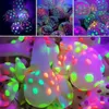 Décorations de Noël 10 ballons en latex transparent néon UV Blacklight réactif étoiles ballons étoiles Points fête d'anniversaire 231130