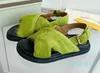 En kaliteli fussbett calfskin slingback sandaletler kayış ayak parmağı kauçuk taban kayması üzerinde daireler kadın lüks tasarımcılar moda gündelik