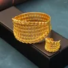 Brincos de colar Defina o anel de pulseira de joalheria arábica de Dubai, abrindo minhas pulseiras de ordens para mulheres itens