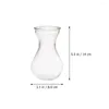 Vase 4 PCSセンターテーブル装飾Hyacinth Vase Glass Officeフラワーアボカドミス