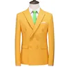 Mens Suits Blazers Brand Clothing Men Double Breasted Business SuitMale Slim Fit Suit JacketsMan Leisure Groom Dress Plus Size S6XL 231129