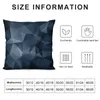 Kissen, Schwarz, Blau, Polygonal, Pattern. Werfen Sie luxuriöse Wohnzimmer-dekorative S-Sofabezüge