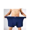 Caleçon 1 pièces de taille haute hommes taille ample pantalon à quatre pattes mode bambou Fiber coton respirant boxe sous-vêtements 2023