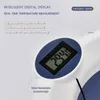 Badewannensitze Echtzeit-Temperatur-Silikon-Babybadewanne Rutschfester Fußeimer Klappbares Badezimmer mit Sensor 231130