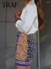 Skirts 2023 Fashion Casual Vintage Side Zipper Asymmetric Female Elegant Mini Skirt High Waist Hem Fork Skort