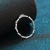 Test de diamant en argent 925 réussi 0, 1 carat, 3 mm, couleur E, bague en moissanite, coupe parfaite, mini bagues en diamant cultivées en laboratoire pour fille C293O