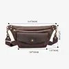 Evening Bags Multiple Uses Leather Fanny Pack Hip Bum Waist Bag Shoulder Pouch Purse for Hiking Running Traveling Camping 231130