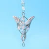 Bijoux de mariage en argent Sterling 925, colliers avec pendentif seigneur princesse Arwen Evenstar pour femmes, cristal Arwen 210315221M