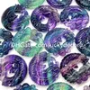 Bellissima fluorite naturale Dragon Fox Sculpture Arts Well-Cut Rainbow Quartz Crystal Sun Moon Statue Gemstone Drago Yin Yang Tai Chi Figurina Speciale Collezione