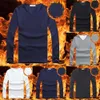 Sous-vêtements thermiques pour hommes Hiver hommes sous-vêtements thermiques chaud col en V couche de base Slim Fit T-Shirt à manches longues maillot de corps hauts pull Thermo pull L231130