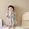 Girl Dresses 2023 Summer Baby 3D Flower Dress Fashion Girls Short Sleeve Princess Children Casual Cute Clothes