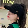 Ball Caps Women HATS 2022 Nowy jesień zima ciepłe króliki Czapki Kraby Outdoor Sport Golf Ponytail Hat Baseball Caps Visor Gorras Hombre J231130