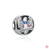 925 Charm koraliki Akcesoria Fit Pandora Charms Biżuteria Dangle Charm Kobiety Koraliki Wysokiej jakości prezent biżuterii hurtowo Nowe błyszczące płatki śniegu drobne królewskie niebieskie