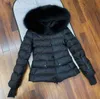 Parkas 2023 mesmo vestido de esqui para baixo high end feminino curto casaco com capuz fox gola de cabelo i1ye