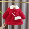 Vestes 1 2 3 4 ans bébé fille veste d'hiver noël doux princesse filles manteau épaissir chaud vêtements d'extérieur pour enfants vêtements cadeau d'anniversaire 231130