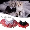 Dog Collars Fashion Lace Collar Bow-knot Decor White/Black Lovely Cat Necklace Ultra-Light Pet For Daily Use