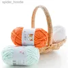 Fil 50G/boule bricolage fil à tricoter à la main ligne de laine bébé chapeau écharpe épaisseur douce Crochet fil tricot Wol vente en gros livraison directe cadeau L231130