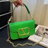 الأكياس المسائية أزياء Women Bag Flip Pu Soft Leather Designer Messenger Pure Green Blue White Ladies One-One-One-Coin Pres