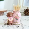 Decoratieve objecten beeldjes schattige poedel hond pen potlood tandenstoker container houder desktop opbergdoos pot bureau ornamenten woondecoratie decoratie 231130