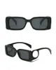 New Men 's Square Fashion Sunglasses, Women's Black Frame Silver Mirror Letter Lenses, 디자이너 브랜드 선글라스, Box Fashionbelt006과 함께 제공되는 두 가지 스타일