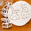 Baking Moulds Easter Cookie Cutter Cute Sitting Run Biscuit Fondant Molds Tool Birthday Party Pastry Cake Decoration