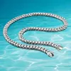 Mode 10 MM heren Ketting Sterling Zilver 925 Sieraden Cubaanse Link Chain Knappe Cool Mannelijke Ketting Gift X0509318g