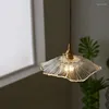 ペンダントランプアメリカンライトフラワーガラスハンギングランプホームデコレーション照明リビングルームキッチンベッドルームベッドサイドライトフィクスチャ