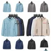 Vestes pour hommes Veste Coupe-vent Manteaux minces avec lettres Triangle inversé Hommes Femmes Designers Sweats à capuche Printemps Automne Vêtements d'extérieur Dhyqk