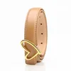 Belts Simple Sweet Heart Buckle PU 2023 Women All-Match Alloy Press Dress Decoration Belt Jeans Strap