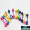 100pcs Body Jewelry Piercing Tongue Ring Barbells Nipple Bar 14g Mix Nice Colors Christmas Gift246q