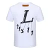 T-shirt da uomo estiva T-shirt da uomo T-shirt da donna Lettere Stampa maniche corte T-shirt larghe da uomo Taglia asiatica M-XXXL