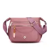 Multi layered shoulder bag large capacity nylon Ultra-light crossbody bag for women's casual mobile back pack casual message bags