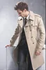 Men's Trench Coats Coat Men Classic Double Breasted Mens Long Clothing Jackets British Style Overcoat S-6XL Size