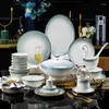 Dinnerware Sets Ceramic BowlTableware Outdoor Portable Chopsticks Drinkware Dinner Plates Soup Spoon Talheres Conjunto