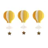 Decorative Figurines 4pcs Colorful Air Balloon Hanging Decoration 3D Paper Lanterns With Star And Cloud Nursery Room