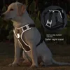 Collari per cani Guinzagli Pettorina regolabile Cane Riflettente Addestramento di sicurezza Gilet da passeggio Guinzaglio Collare per Bulldog francese Animali domestici Accessori per cani 231129