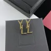 Luxury Brooch Designer Jewelry Set Letter Earrings Womens East Studies Men Brooches Gold Fashion Love Letter logo YBrand Jewelry