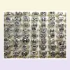 Lot en vrac entièrement 100pcs Styles Top Méxage Skull Anneaux Skeleton Bijoux Men039 Gift Party Favor Men Biker Rings Man Brand de bijoux 4879299