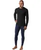 Sous-vêtements thermiques pour hommes Hommes laine mérinos 250G couche de base Crew Shirt 100% laine mérinos sous-vêtements thermiques haut à manches longues couche de base respirant taille USA 231130