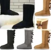 Bota Neve Botas Quentes Ankle Boots Australian Classic Womens Mini Metade Inverno Full Fur Fofo Peludo Cetim 5854 Botas Chinelos Hot Ug Venda Sapatos de Moda