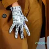 Cinq doigts gants simili cuir brillant brevet femmes fête tendance de la mode