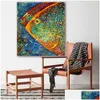 Paintings Abstract Colorf Fishes Painting Posters And Prints Modern Cuadros Art Decorative Wall Pictures For Living Room Home Decor Dhrht