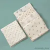 Decken Pucktücher aus Baumwolle mit Blumenmuster für Neugeborene und Kleinkinder, atmungsaktives Musselin-Windeltuch, Kinderwagenbezug R231130