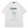 Designer-Sommer-Frauen-T-Shirt Premium Edition Vorderseite Rückseite bedrucktes Ärmel-T-Shirt Loose Tee