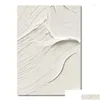 Pinturas Abstratas Texturizadas Faca Pintura A Óleo Espesso Acrílico Canvas Wall Decor Art Home Decorativo Branco Imagem Arte Unframed Dr Dhmbv