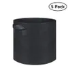 5 Pack 3 5 10 15 20 Gallon Growing Bag Planter Planting Container Potatis Vegetabilisk trädgårdsskötsel Hållbar trädgård Grow Pot Jardineria 21296s