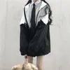 Damesjassen Harajuku Mode Rits Capuchon Vrouwen Oversized Varsity Japanse Vrouwelijke College Jassen Koreaanse Streetwear